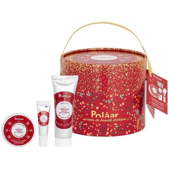 Polaar Σετ Polaar: Lapland, Ενυδατική, Κρέμα Χεριών, 25 ml + Lapland, Ενυδατική, Lip Balm, 10 ml + Lapland, Ενυδατική, Κρέμα, Για Πρόσωπο, 50 ml Για γυναίκες 14190115 3760114995681