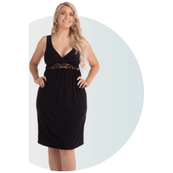 Carriwell CARRIWELL Maternity & Nursing Nightie Black M, 602100 14235273 5714399060211