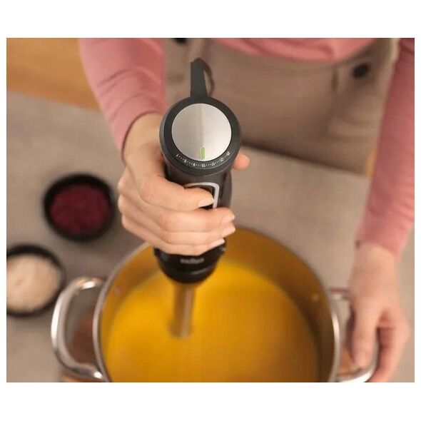 Braun MultiQuick 5 MQ55.254MBK, Immersion blender, 0.5 L, Ice crushing, 1000 W, Black, Stainless steel