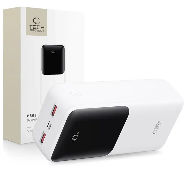 Tech-Protect PB03 Powerbank 30000mAh 22.5W White