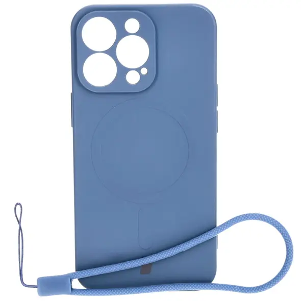 Bizon Case Silicone Magnetic Apple iPhone 13 Pro navy blue