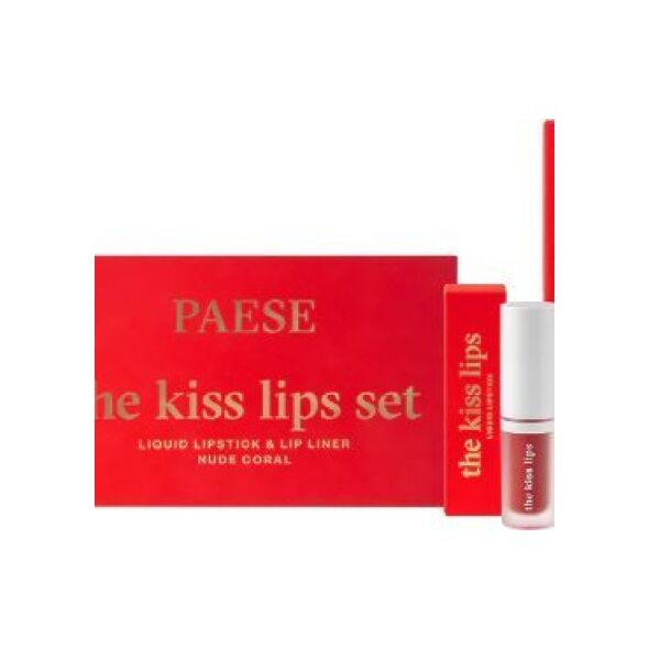 PAESE The Kiss Lips pomadka do ust 02 Nude Coral 3,4ml + konturówka do ust