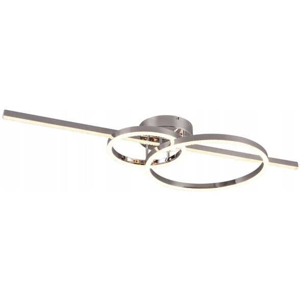 LED ceiling light TRIO Montilla, 40W, 2700-6000K, 6300lm, chrome, 100x12.5x40 cm