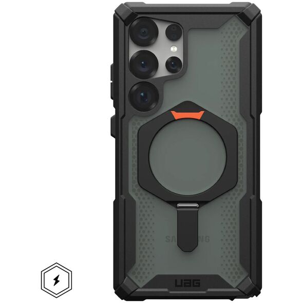 UAG Plasma XTE Magnet -  obudowa ochronna do Samsung Galaxy S25 Ultra 5G z wbudowanym modułem magnetycznym (black/orange)
