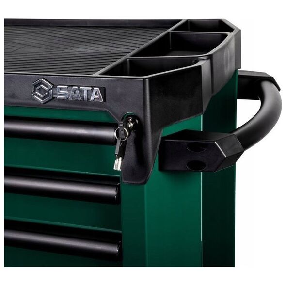 SATA WORKSHOP TROLLEY 7-DRAWERS PRO GREEN 299 pcs.