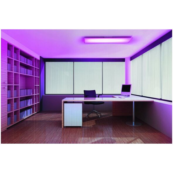 Smart surface LED panel LEDVANCE PLANON, 36W, 3000lm, 2700-6500 K, RGBW, APP/remote, 120x30 cm