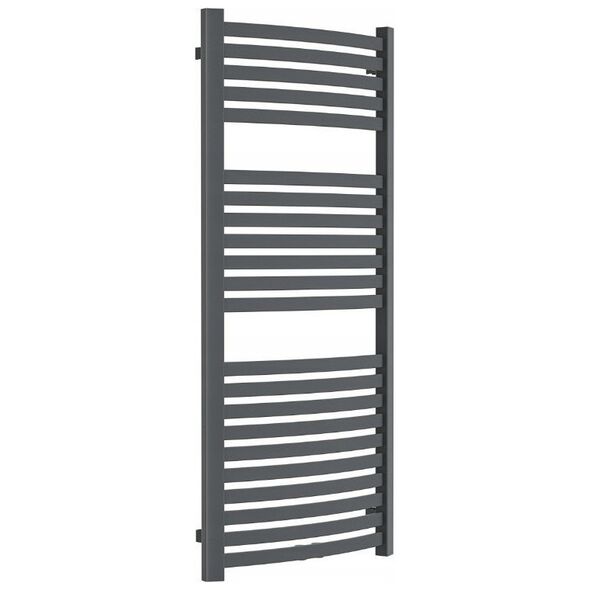 Towel dryer INVENA, 1200 x 540 mm, steel, graphite color.