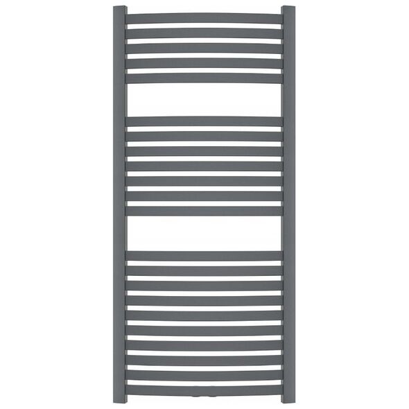 Towel dryer INVENA, 1200 x 540 mm, steel, graphite color.