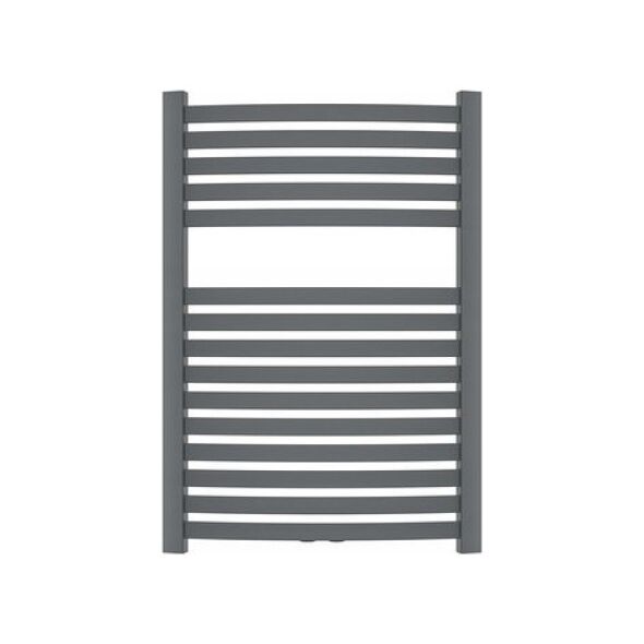 Towel dryer INVENA, 800 x 540 mm, steel, graphite color.