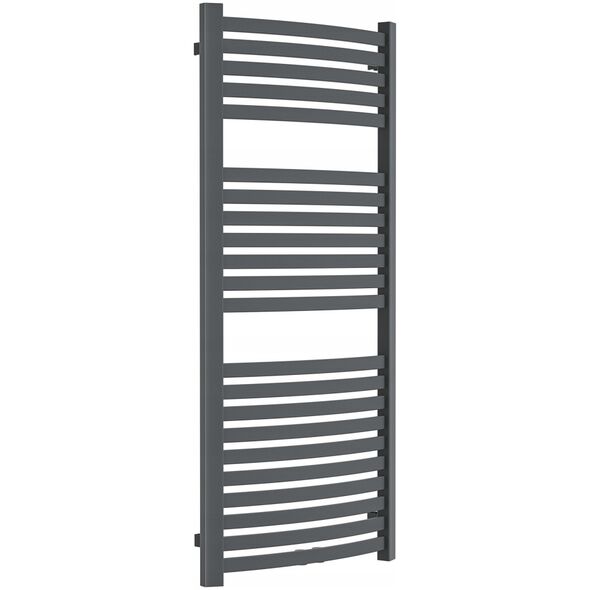 Towel dryer INVENA, 1000 x 540 mm, steel, graphite color.