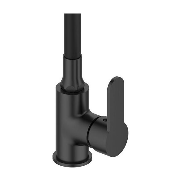 Sink faucet INVENA KSANTI, with 360deg rotating spout, black