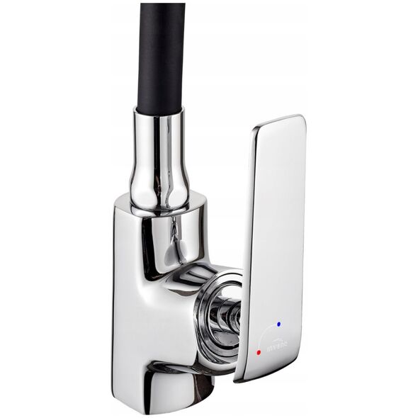 Sink mixer LIGARIA INVENA TREND, with flexible spout, chrome color.