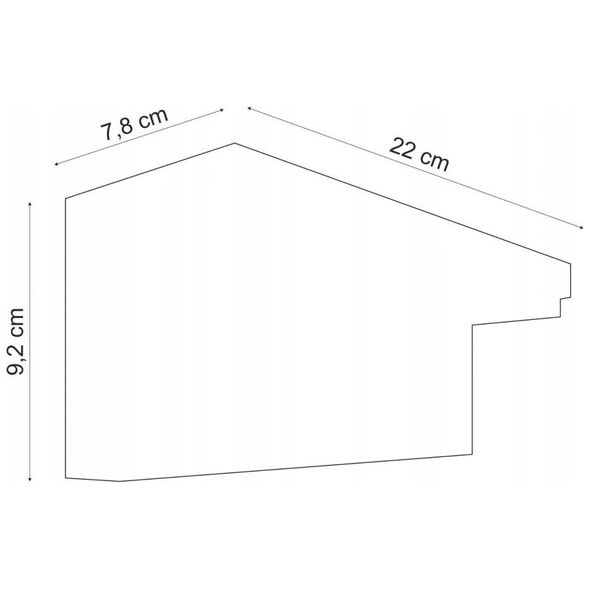 Wall LED outdoor light PHILIPS Bustan, IP44, 9W, 4000K, 1000lm, with motion sensor, anthracite color