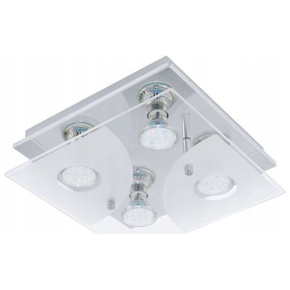 Ceiling lamp EGLO CABI, LED, 4 x 5 W, 4 x 240 lm, IP20, GU10, 25x25 cm