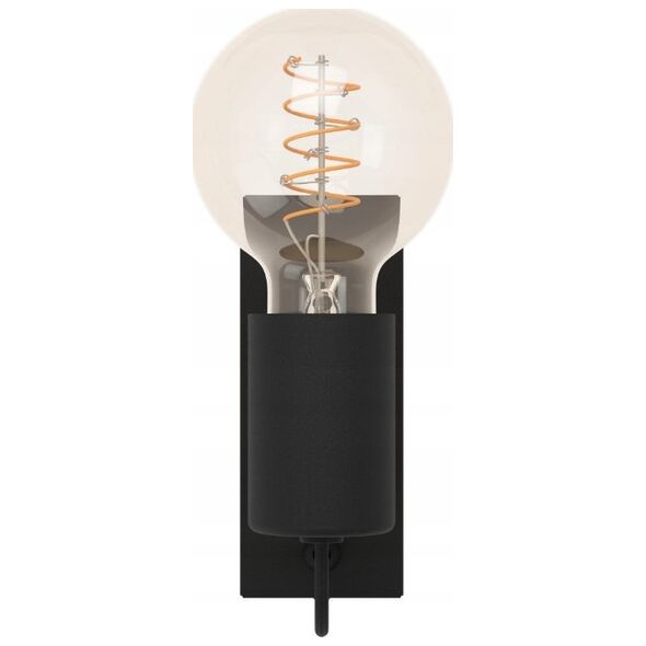 Wall lamp EGLO Bailrigg, 1 x E27, 40W, black/wood color, 5.5 x 14 x 13.5 cm