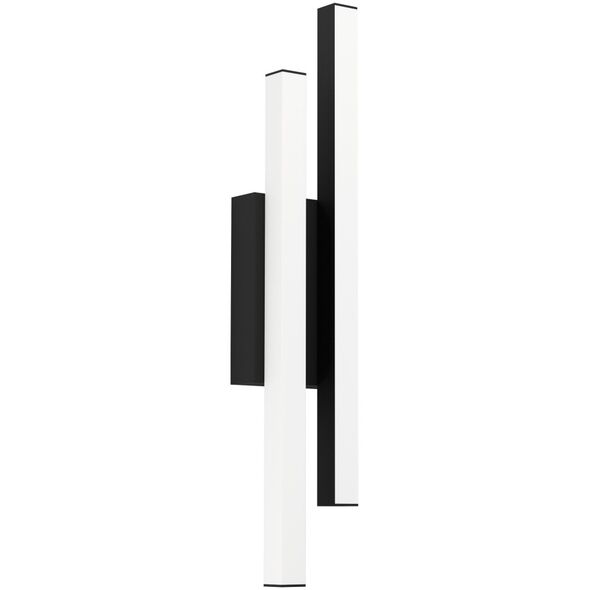 LED outdoor wall light EGLO SERRICELLA, IP55, 2x4.5W, 3000K, 1100lm, black, 10x6xh49.5 cm