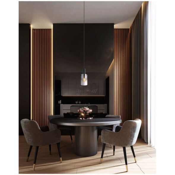 Pendant lamp GLOBO FLORENTINA, 1xE27,40W,230V, metal, black color, o12.5x150cm