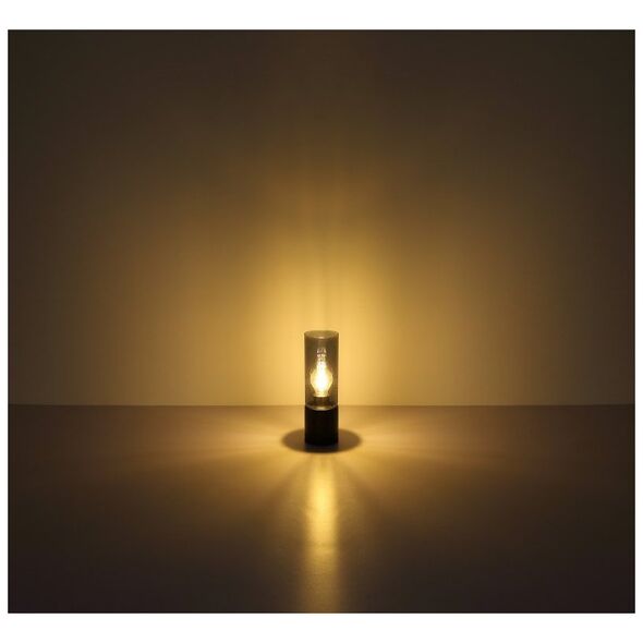 Table lamp GLOBO ANNIKA, 1xE27, 25W, 230V, cable 1.5m, metal, black color, o9x30cm