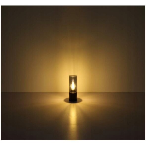 Table lamp GLOBO ANNIKA, 1xE27, 25W, 230V, cable 1.5m, metal, black color, o9x30cm