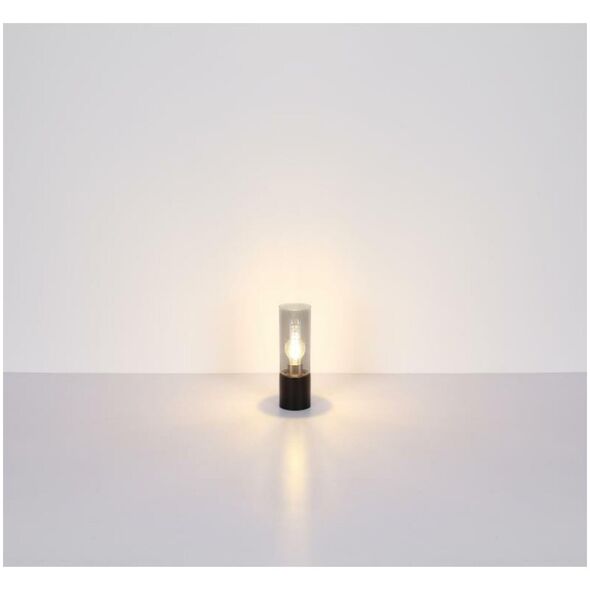Table lamp GLOBO ANNIKA, 1xE27, 25W, 230V, cable 1.5m, metal, black color, o9x30cm