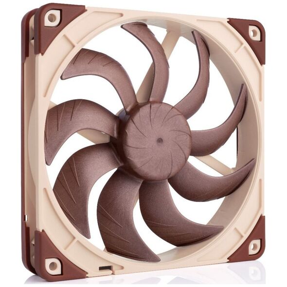 Noctua NF-A14X25 G2 LS-PWM, Air cooler, 14 cm, 800 RPM, 81.6 m³/h, Beige, Brown