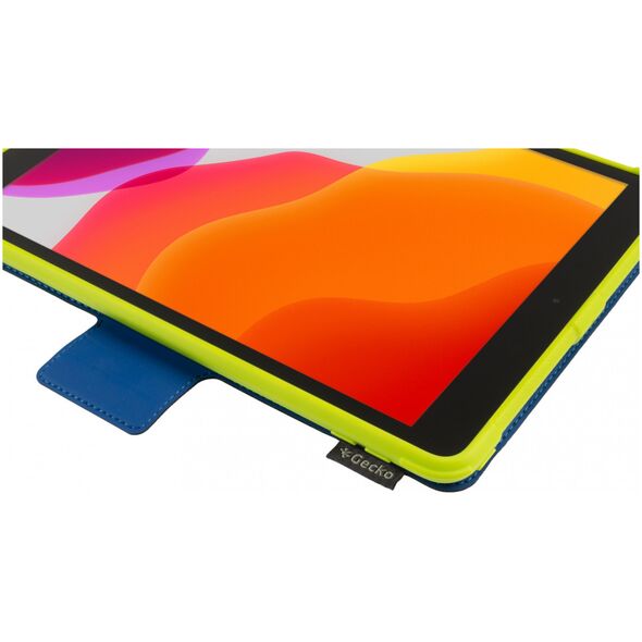 Etui na tablet Gecko Pokrowiec do tabletu Apple iPad (2019/2020) Super Hero niebiesko-zielony