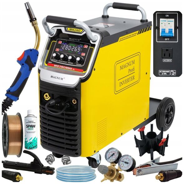Sourcing SEMI-AUTOMATIC SPAW.INV. MIG-280 MMAV2 IGBT 4x4, 300A/60% 400V, MB24/5, GP50, MIT, KABLE MMA, D300, W16P5