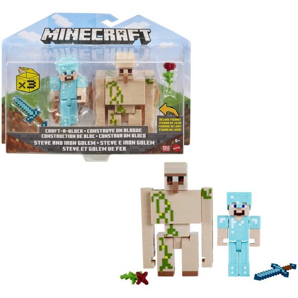 Figurka Mattel MINECRAFT FIGURKA PODSTAWOWA 2PAK AST GTT53 WB4