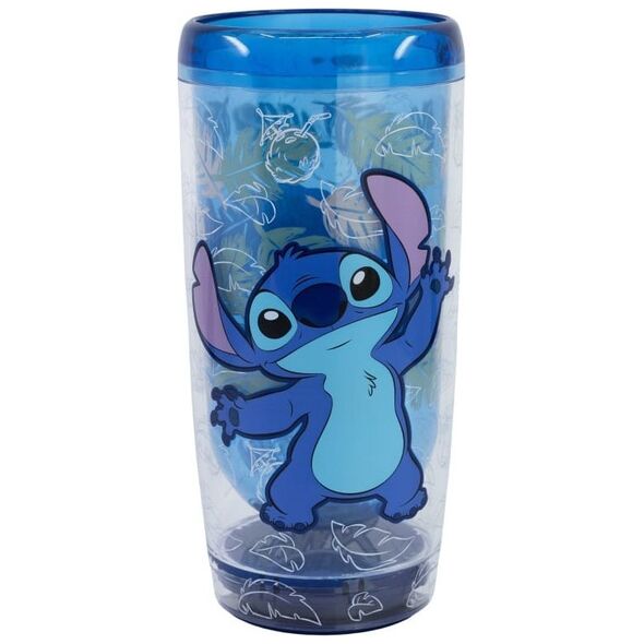 Disney Stitch - Nieprzewracalny kubek Dropsafe z podwójnymi ściankami z kolekcji Ohana 625 ml