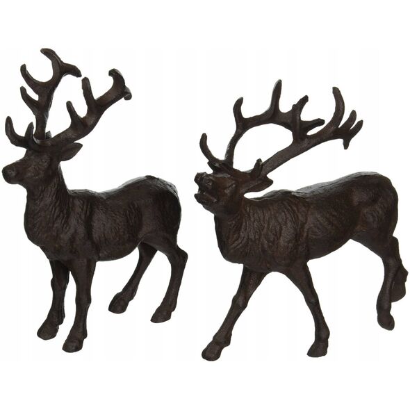 DECOR DEER CAST IRON MIX16.9X13X23.4CM
