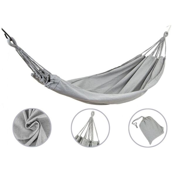 Royokamp  Hamak classic 2 osobowy 200 x 150 cm szary stalowy