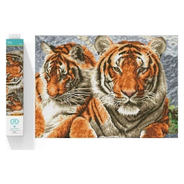 DIAMOND DOTZ Διαμαντένιο κέντημα Diamond Dotz Diamond μωσαϊκό Tigers 59,5x45cm DQ10003 13914741 4895225917952