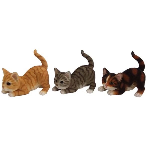 DECORATION CAT MIX9.8X18X16.3CM