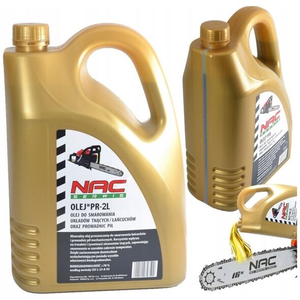 NAC OIL FOR GUIDE RAILS AND CHAINS 2L GOLD