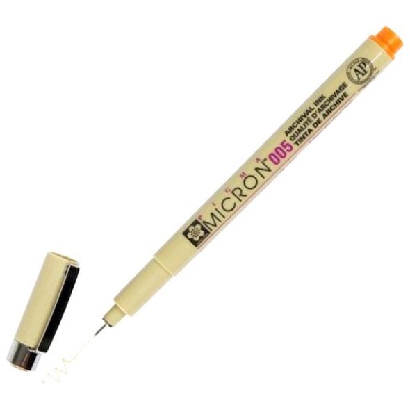 BRUYNZEEL SAKURA Sakura Pigma 005 Micron Fineliner 05 Orange 0,2mm 8702436 84511351806