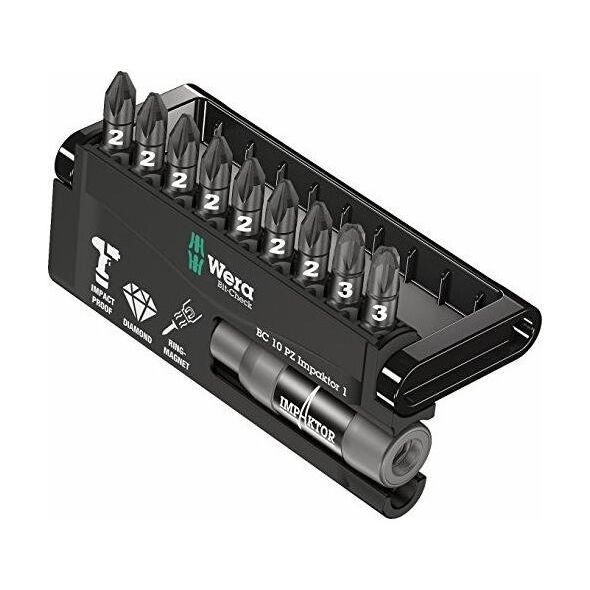 Wera Wera Bit-Check 10 PZ Impaktor 1 - Ποικιλία Bit 9804397 4013288157829