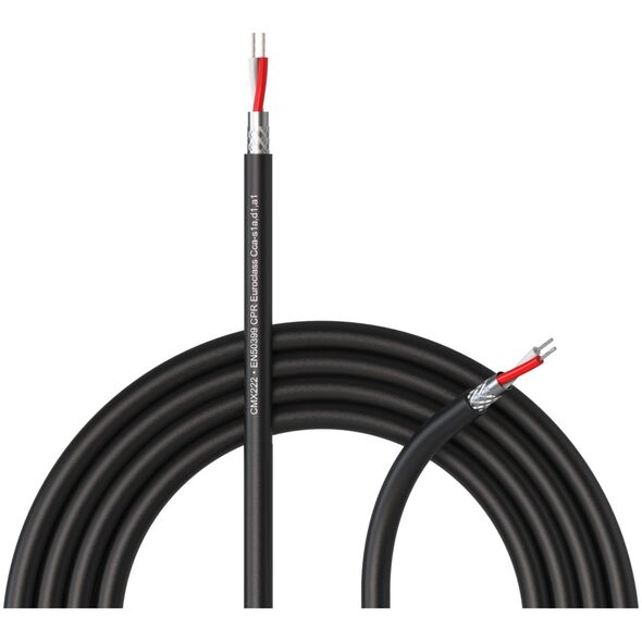 Procab Procab CMX222-CCA/1 DMX-AES cable 2 x 0.34 mm2 22 AWG EN50399 CPR Euroclass 100 m wooden reel