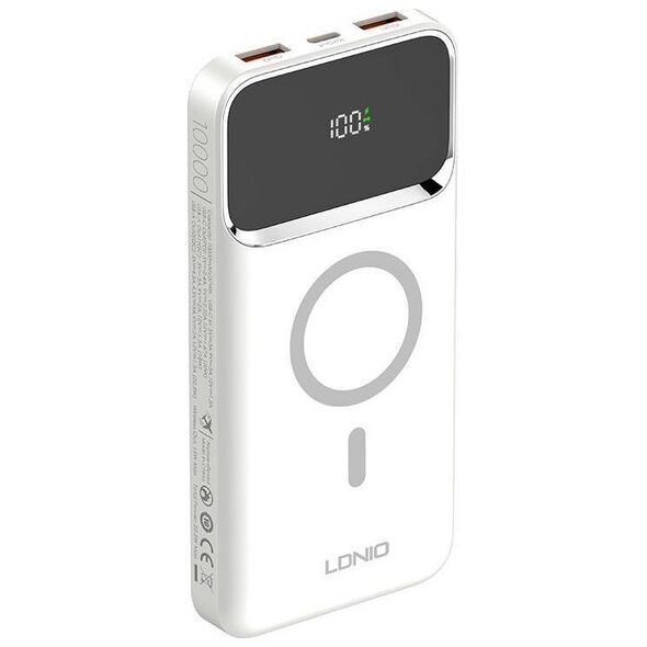 Powerbank LDNIO Powerbank LDNIO PQ12, 15W, 10000mah (biały)