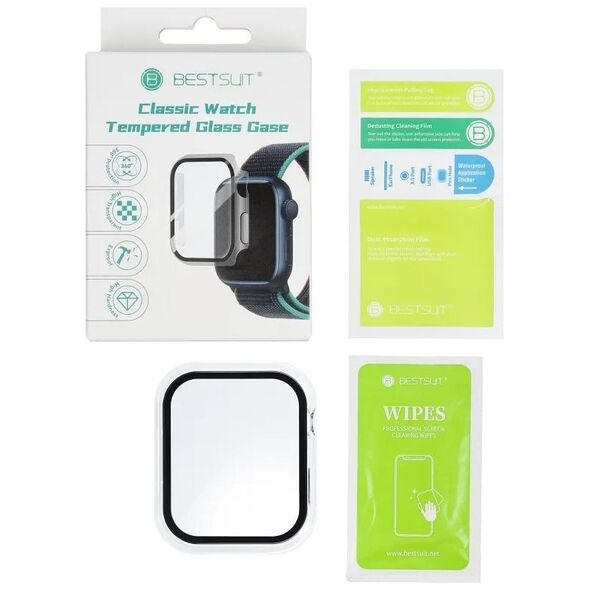 Futerał ochronny ze szkłem Bestsuit Flexible do Apple Watch 10 46mm - transparentny