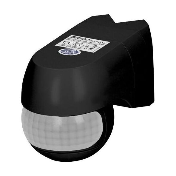 Orno Czujnik ruchu 220st. 1200W, IP44, 3 rodzaje montażu (czarny) OR-CR-262/B