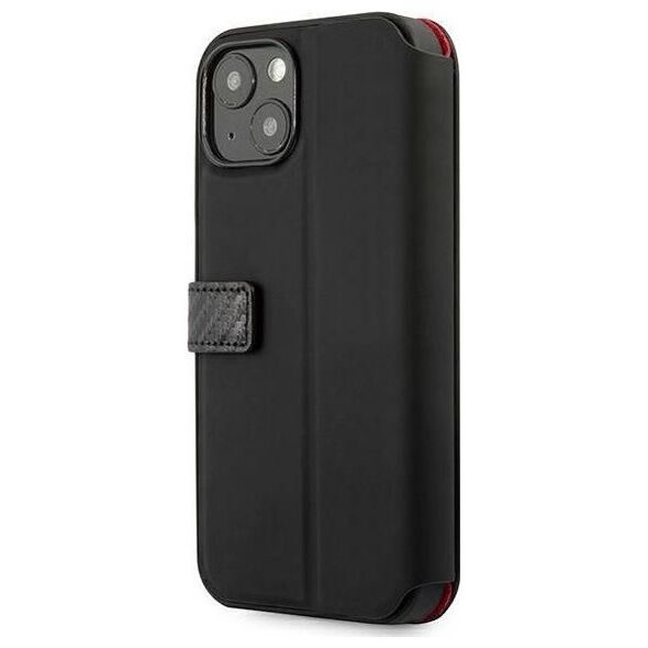 Ferrari Ferrari FESAXFLBKP13SBK iPhone 13 mini 5,4" czarny/black book On Track Carbon Stripe