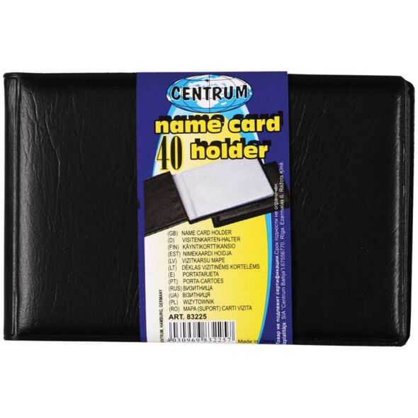 Centrum θήκη επαγγελματικής κάρτας CENTRUM 83225 μαύρο PVC 40 τεμ 10382361 4030969832257