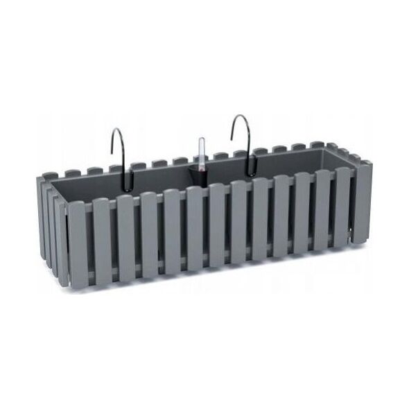 Prosperplast Skrzynka balkonowa z nawadnianiem szara 60 cm Boardee