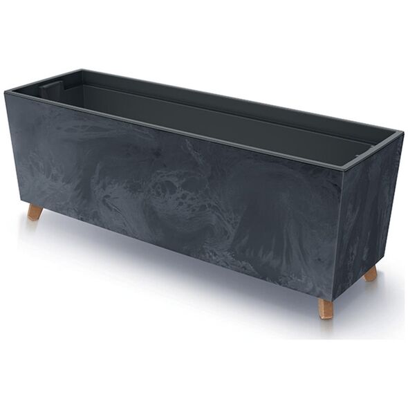 Prosperplast Doniczka URBI CASE BETON EFFECT N - antracytowy