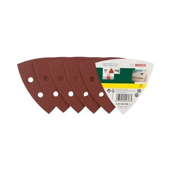 Bosch Bosch Abrasive Sheet Set Delta 120 25 τμχ - 2607019490 9804808 3165140416085