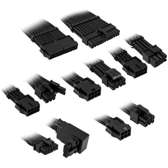 Kolink Kolink Core Pro Braided Cable Extension Kit 12V-2x6 Type 2 - Jet Black 13338806 5999094005662