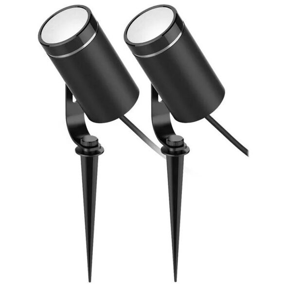 Deltaco Sodo šviestuvas DELTACO SMART HOME 2 žibintai, 8W vienam žibintui, RGB + 2700K / SH-GLK01 13411832 7333048051387