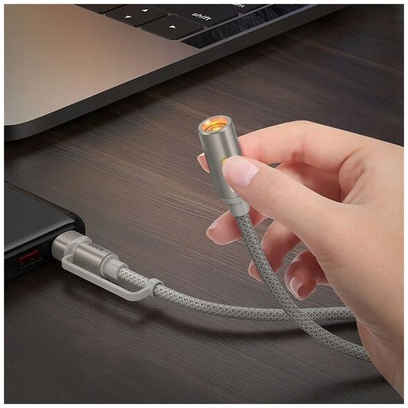 HOCO kabel USB A / Typ C do zapalniczka samochodowa UA38B 0,3 m złoty