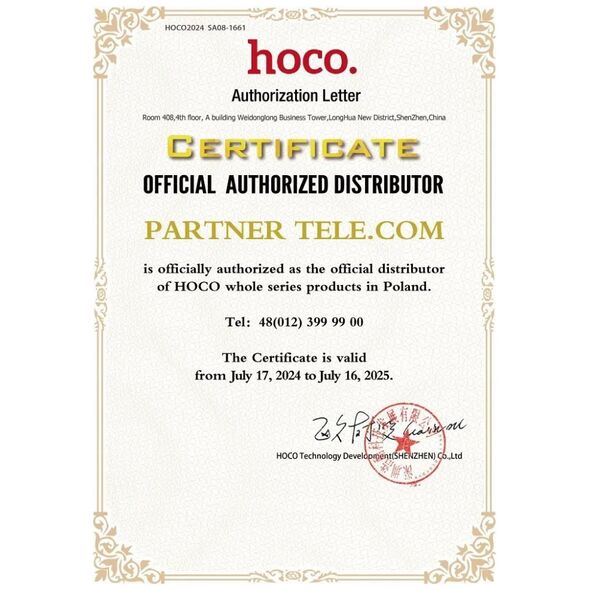 HOCO kabel USB A / Typ C do zapalniczka samochodowa UA38B 0,3 m złoty