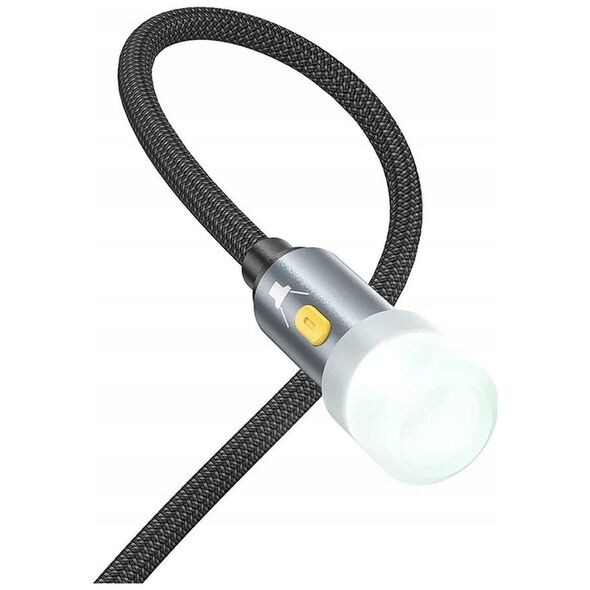 HOCO kabel USB A / Typ C do LED light UA38C czarny